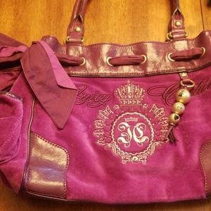 Authentic Juicy Couture Purple Velvet Handbag